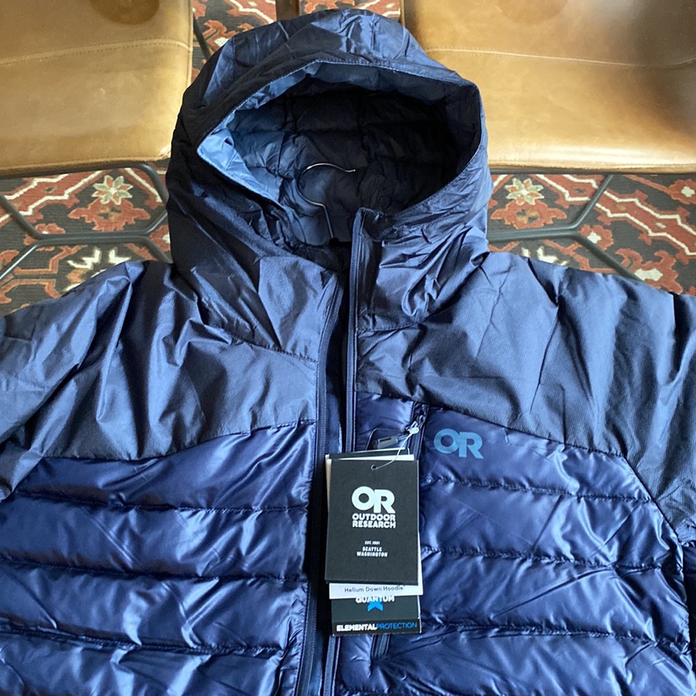 Outdoor Research Helium Down Hoodie - Brand New with tags - mens XL - 2021 model